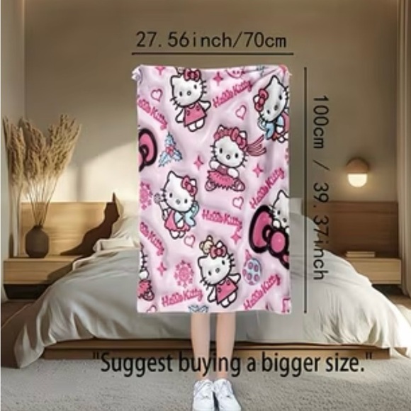 Other - Hello Kitty Pink Fleece Blanket